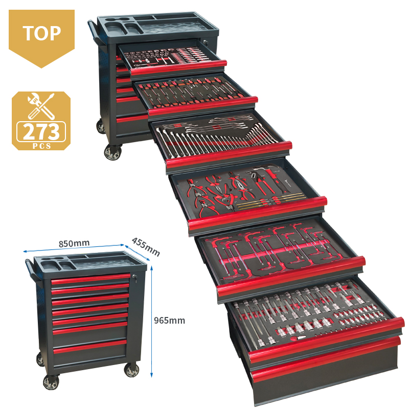 Tools Mechanical Workshop - 7 Drawer Tool Trolley With 273pcsEVA