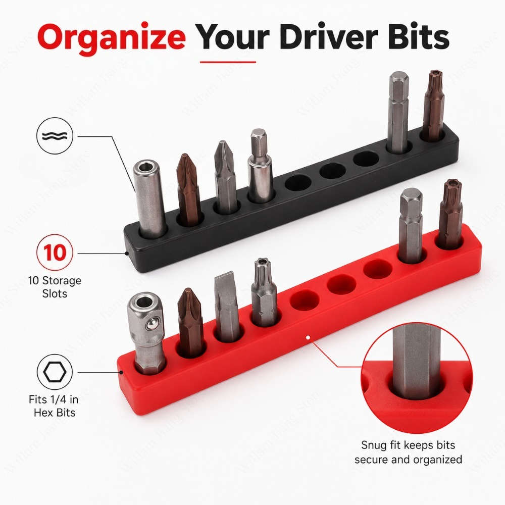 Workshop Tools Used - Screwdriver Bit Storage Cases 10 Hole