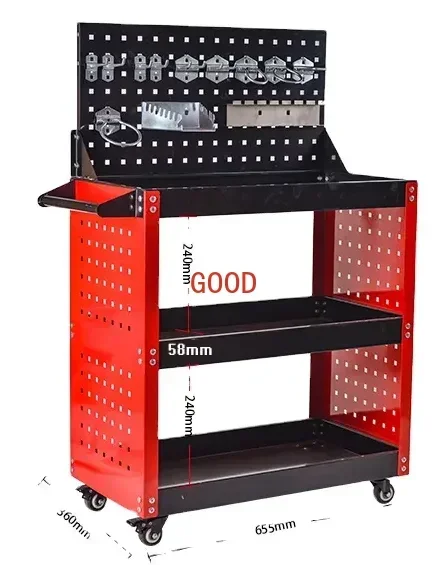 tool cart with back board work - Workshop Tools Board review and price