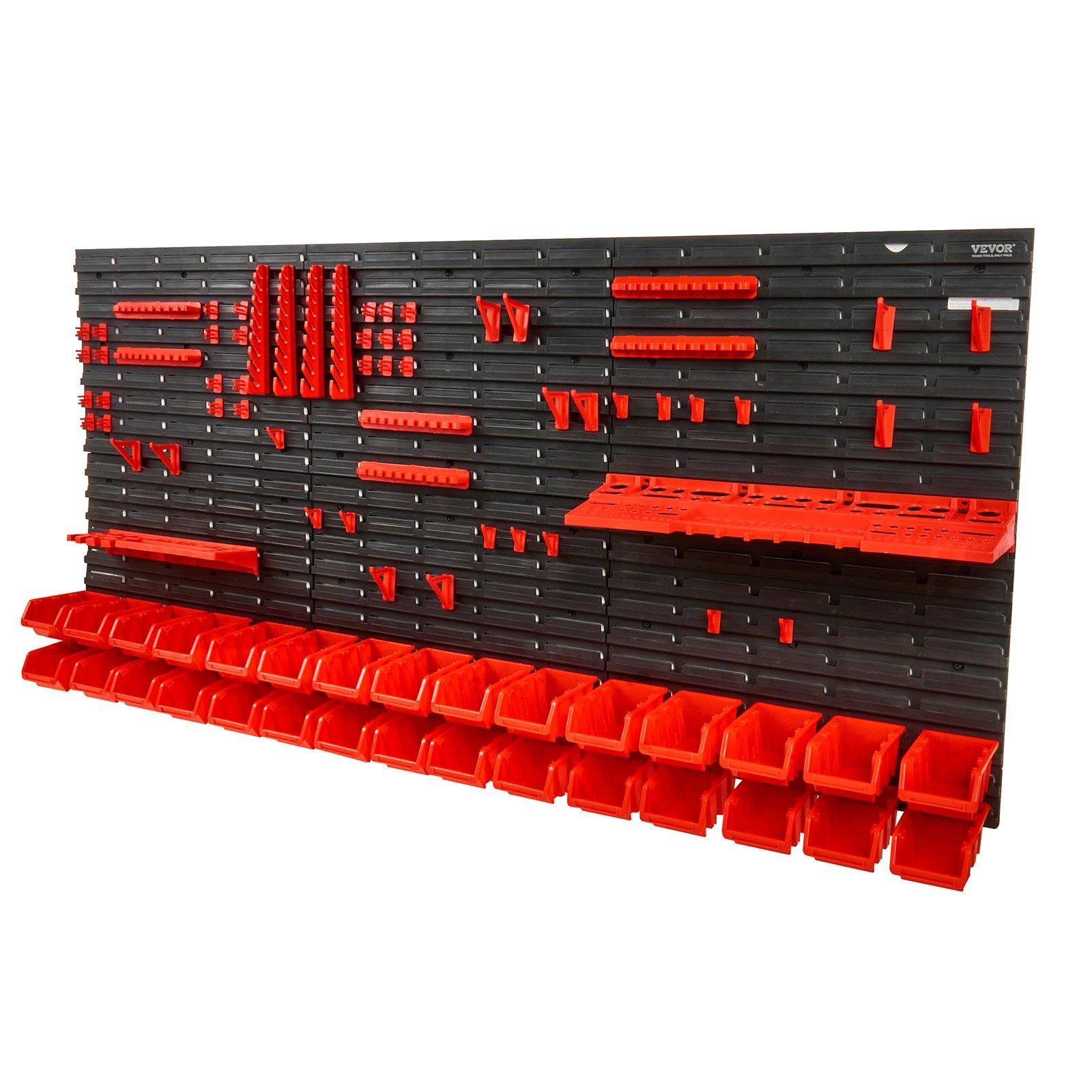 Wall Mounted 30-Bin Plastic Pa - Workshop Tools Organizer review and price