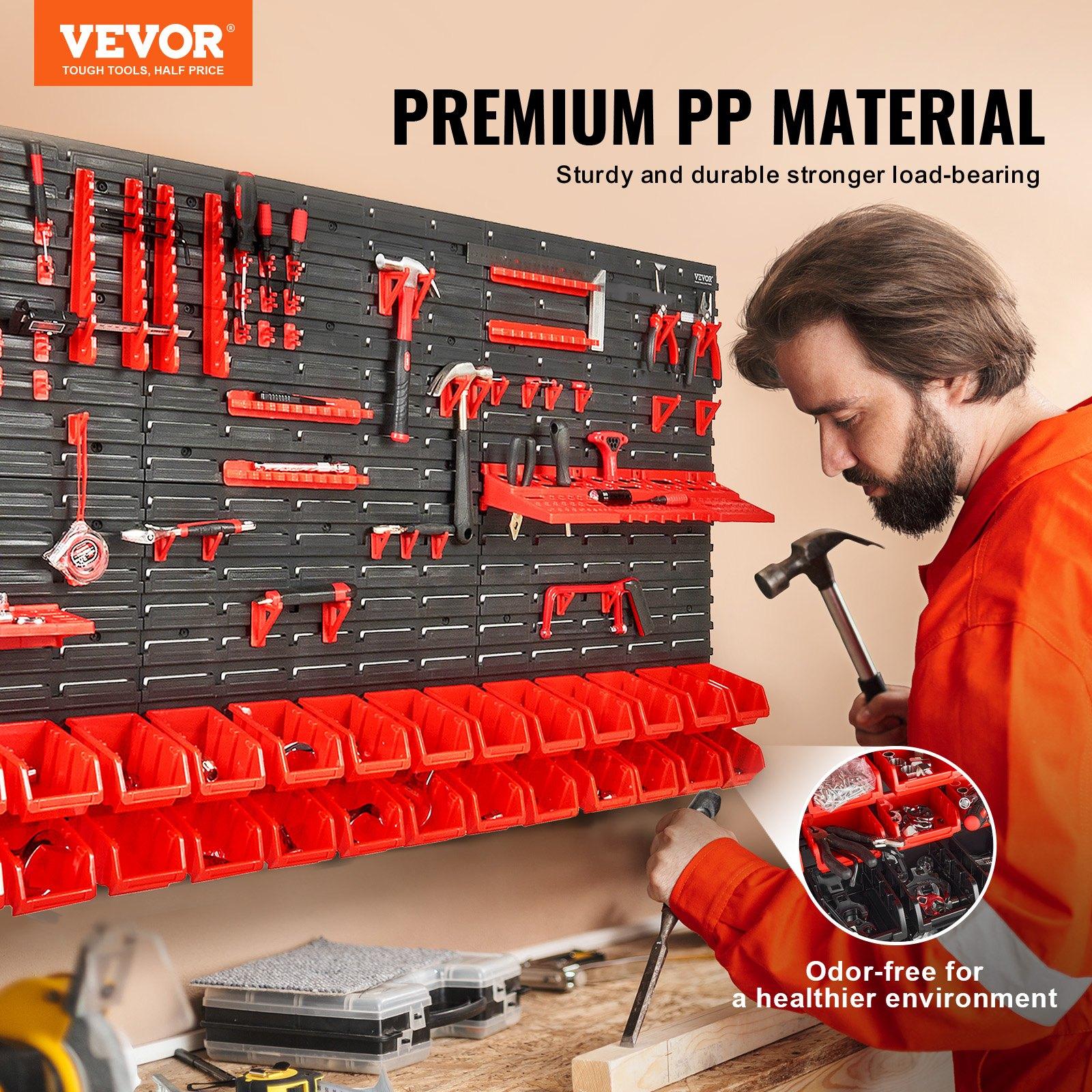 Wall Mounted 30-Bin Plastic Pa - Workshop Tools Organizer review and price