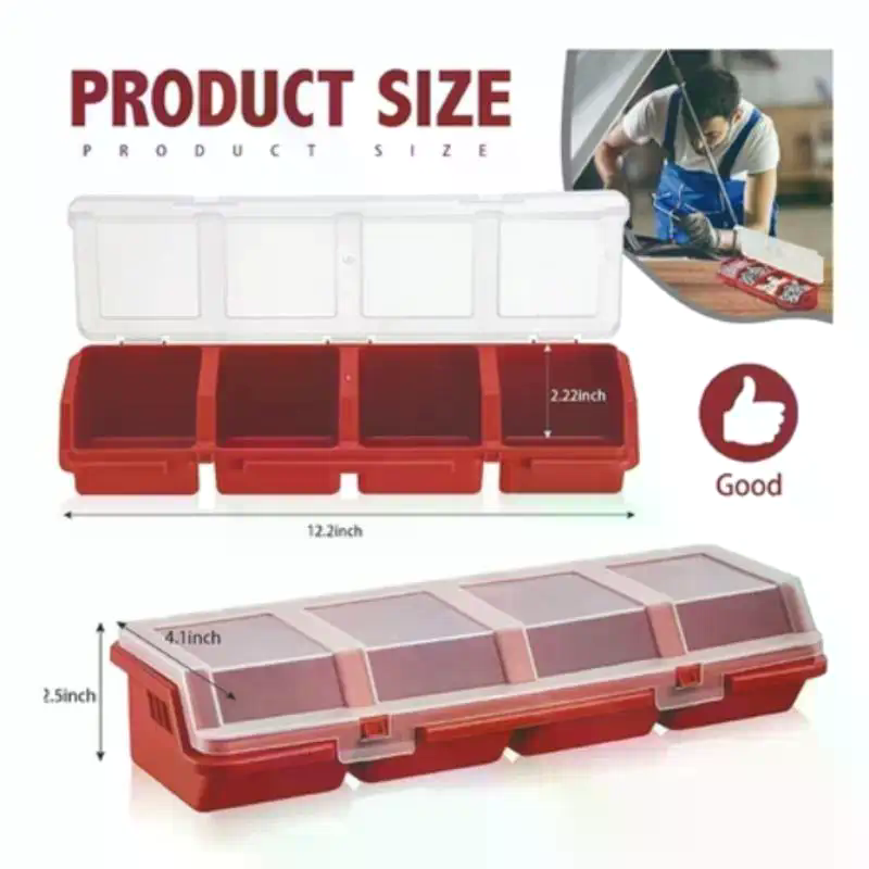Screw Organizer Box Plastic 4  - Workshop Tools Organizer review and price