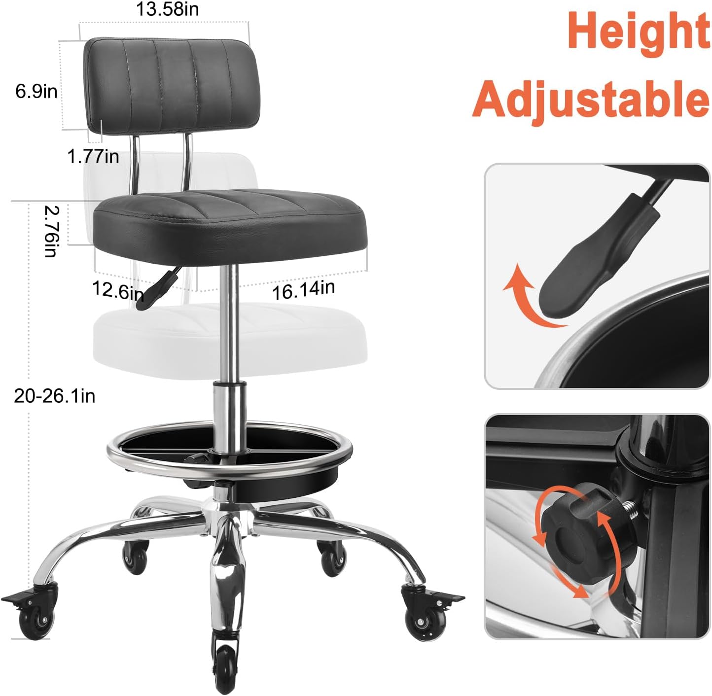 Garage Mechanic Stool With Bac - Tools Mechanical Workshop review and price
