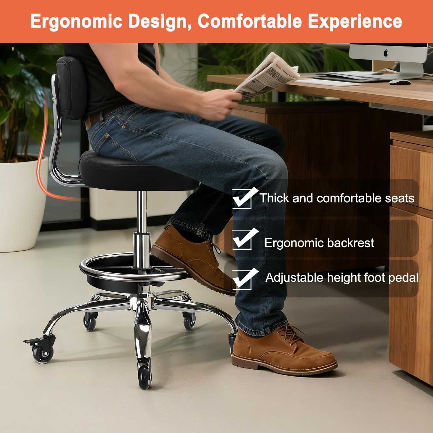 Garage Mechanic Stool With Bac - Tools Mechanical Workshop review and price