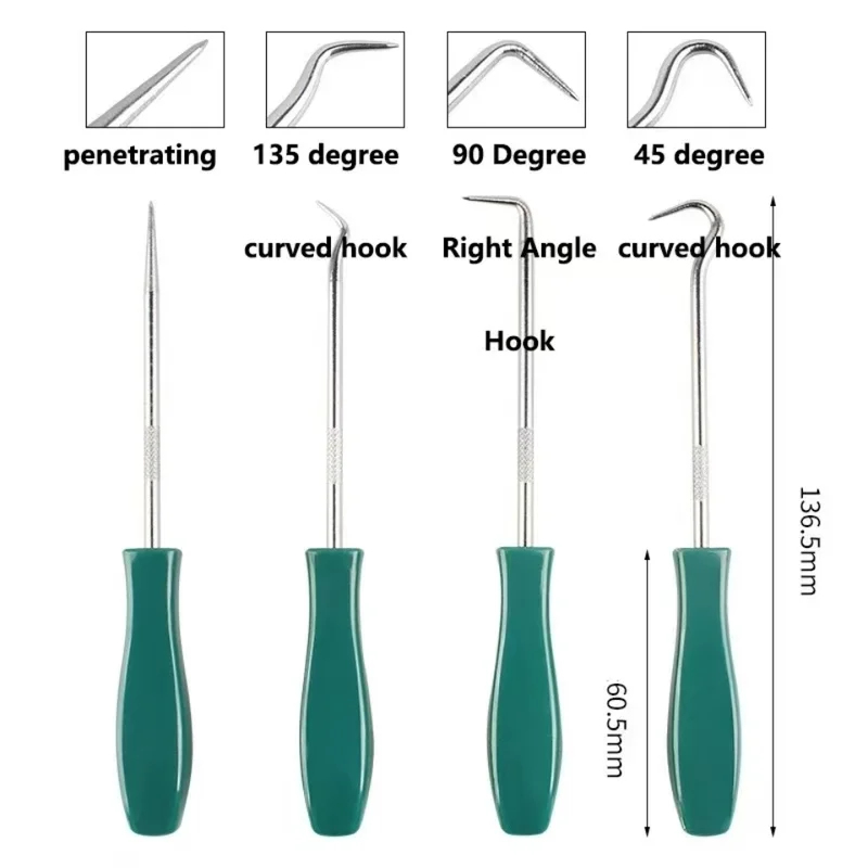 4Pcs 135mm Oil Seal Pick Hooks - Tools Mechanical Workshop review and price