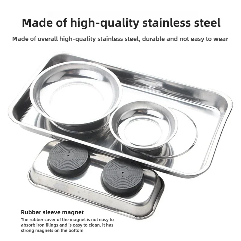 Square Magnetic Bowl, Durable  - Magnetic Parts Tray review and price