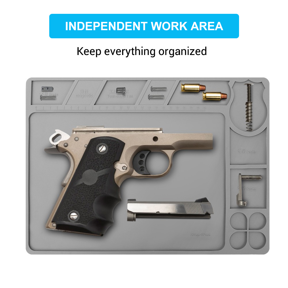 Pistol Gun Cleaning Mat Gun Ma - Magnetic Parts Tray review and price