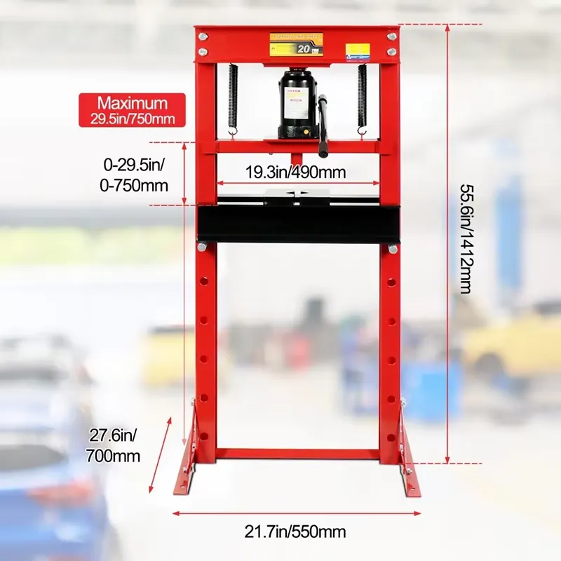 20 Ton H-frame Hydraulic Works - Workshop Tools Used review and price