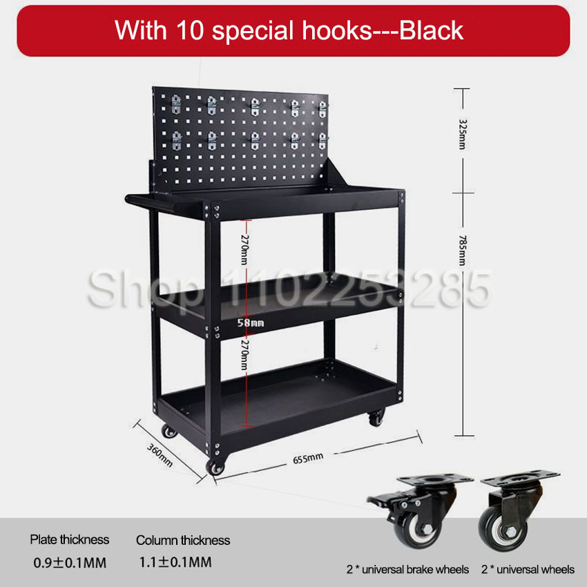 Tool Carts 3-layer Mobile Tool - Tools Mechanical Workshop review and price